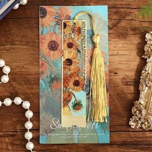 Sunflower Bookmark with Tassel